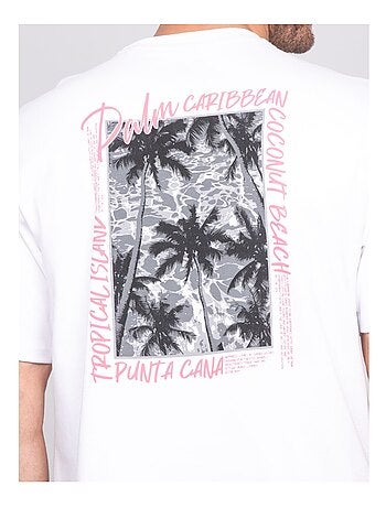 Nobora oversized katoenen t-shirt met patronen