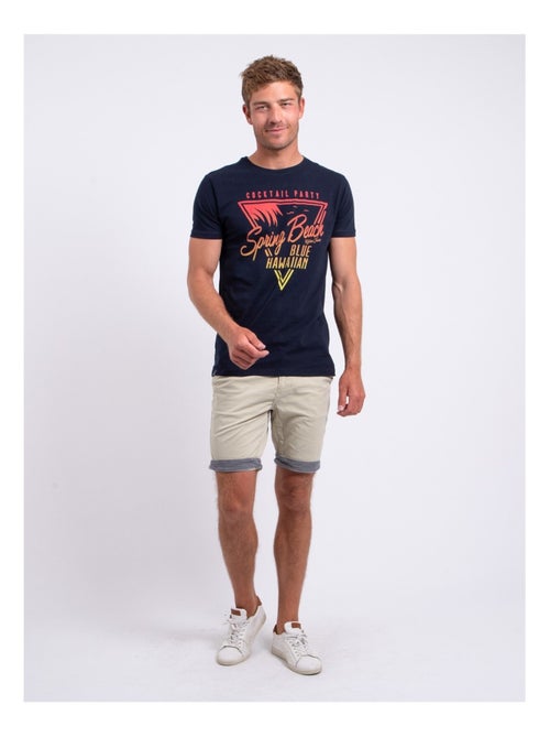 NOCLARK T-shirt met korte mouwen, ronde hals en gemaakt van puur katoen - Kiabi NOCLARK T-shirt met korte mouwen, ronde hals en gemaakt van puur katoen - Kiabi