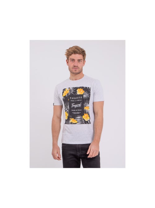 NOCTAVIO T-shirt met korte mouwen, ronde hals en gemaakt van puur katoen. - Kiabi