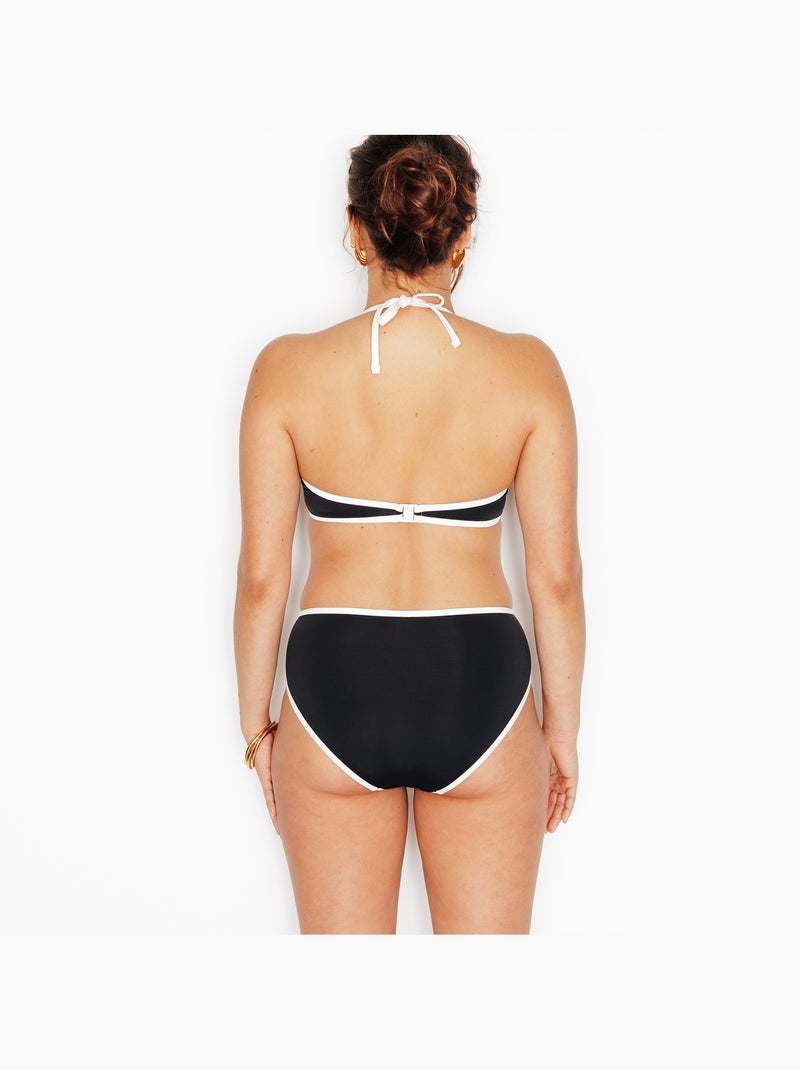 Noeli badpak hoge slip zwart Zwart - Kiabi