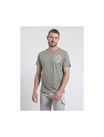 Nogozo t-shirt met ronde hals van puur katoen