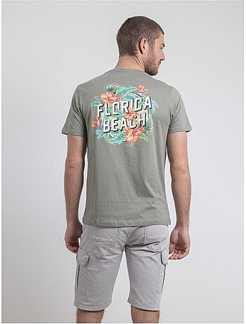 Nogozo t-shirt met ronde hals van puur katoen