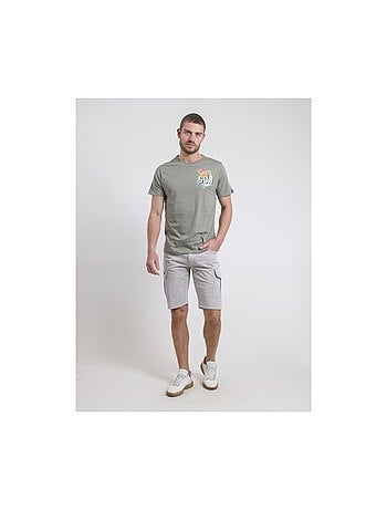 Nogozo t-shirt met ronde hals van puur katoen