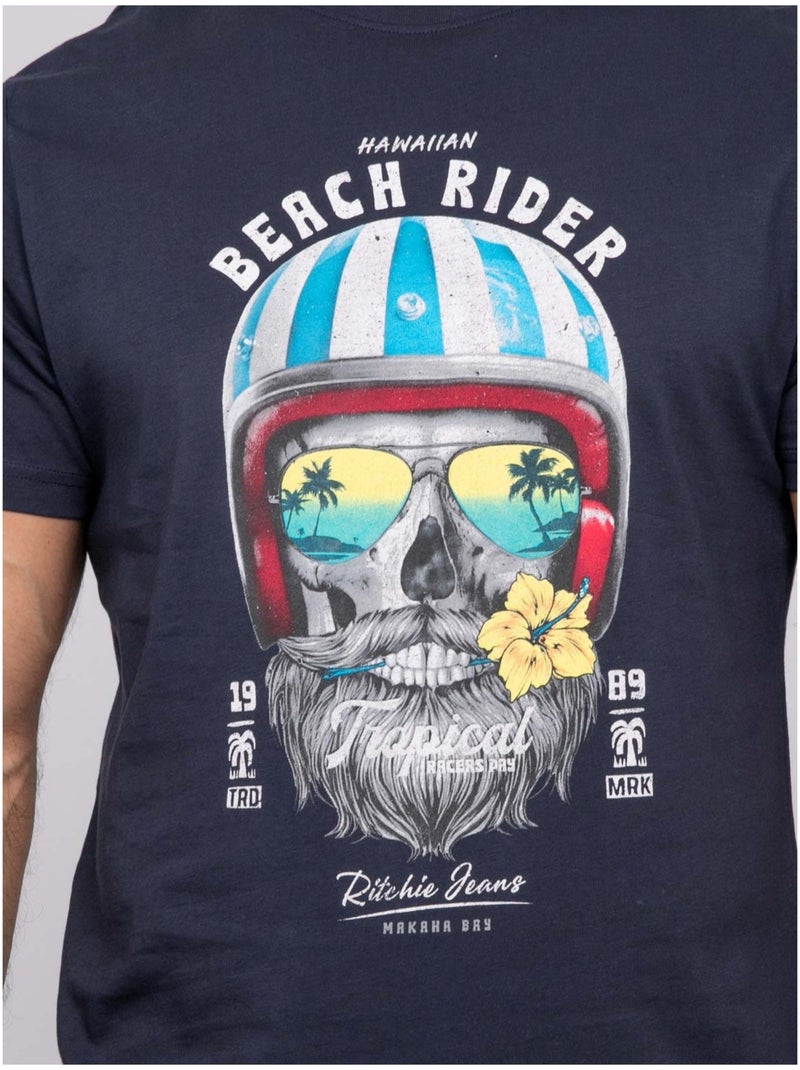 Noleric t-shirt met korte mouwen Marineblauw - Kiabi