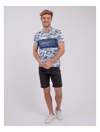 NOLIBA T-shirt met korte mouwen, ronde hals en gemaakt van puur katoen.