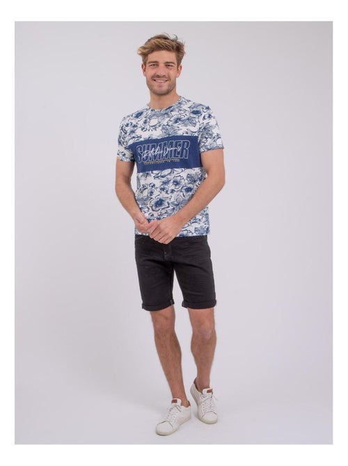 NOLIBA T-shirt met korte mouwen, ronde hals en gemaakt van puur katoen. - Kiabi