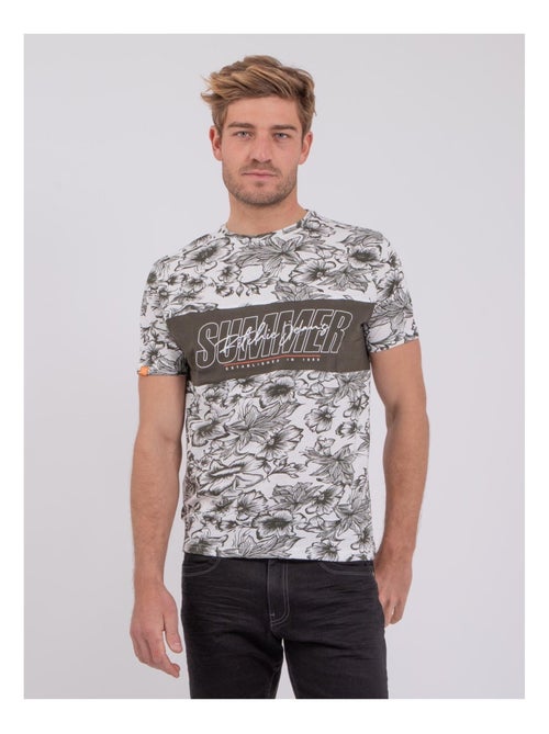 NOLIBA T-shirt met korte mouwen, ronde hals en gemaakt van puur katoen. - Kiabi