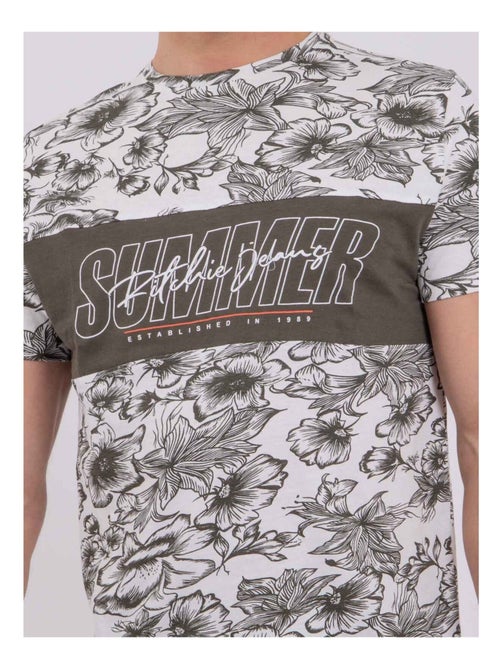 NOLIBA T-shirt met korte mouwen, ronde hals en gemaakt van puur katoen. - Kiabi