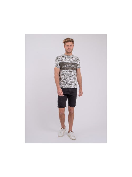 NOLIBA T-shirt met korte mouwen, ronde hals en gemaakt van puur katoen. - Kiabi
