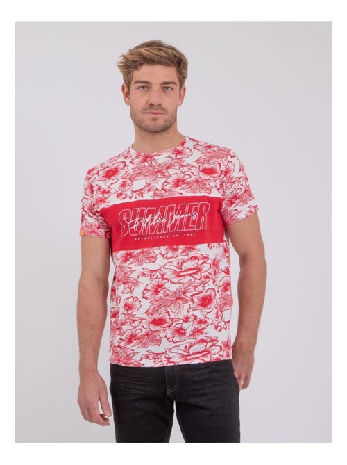 NOLIBA T-shirt met korte mouwen, ronde hals en gemaakt van puur katoen. - Kiabi