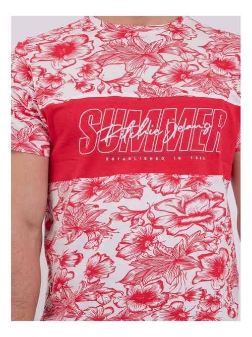 NOLIBA T-shirt met korte mouwen, ronde hals en gemaakt van puur katoen. - Kiabi