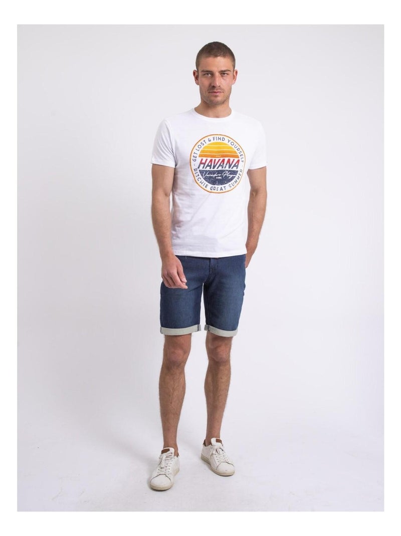 Nolpix t-shirt met ronde hals Wit - Kiabi