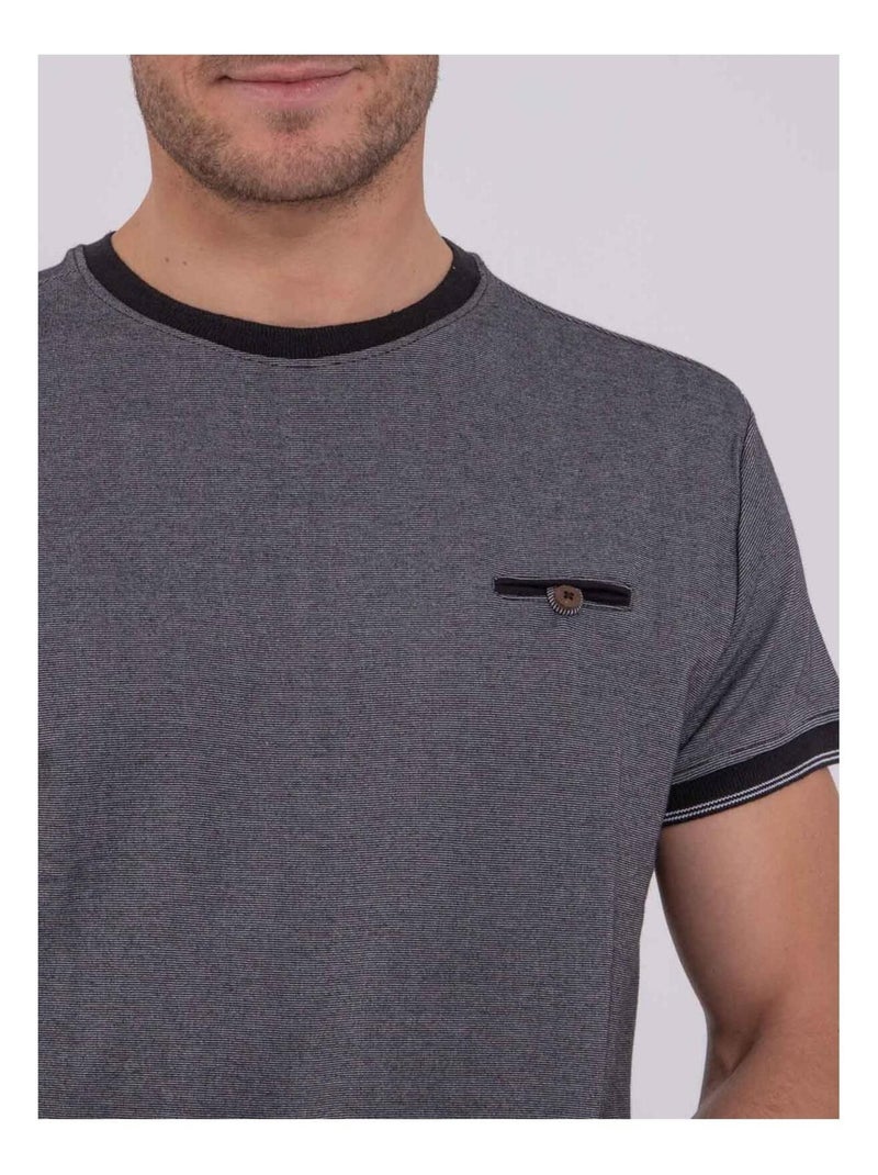 NOMIKO T-shirt met korte mouwen, ronde hals en gemaakt van puur katoen. Zwart - Kiabi