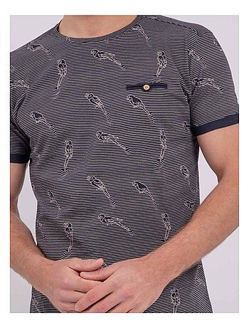 NOMITAX T-shirt met korte mouwen en ronde hals van puur katoen
