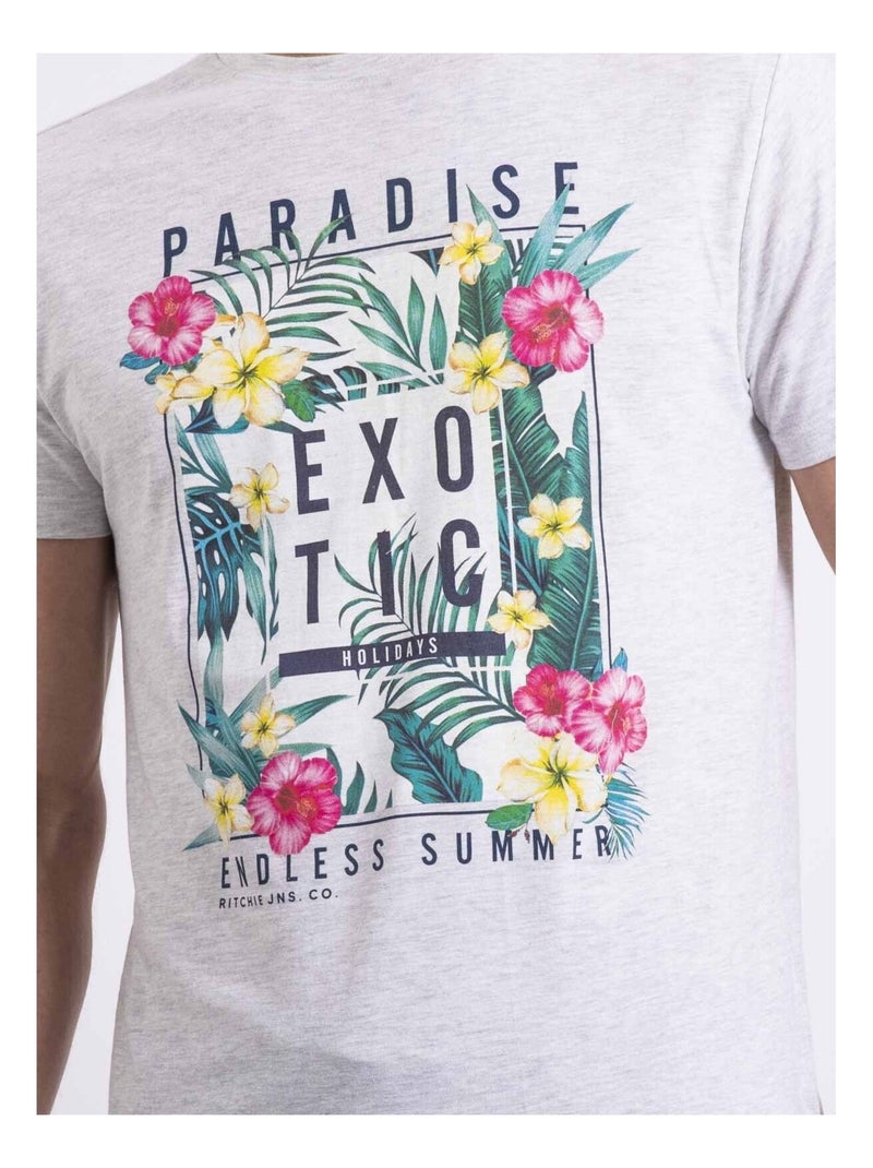 Nopajoux t-shirt met ronde hals Ecru - Kiabi