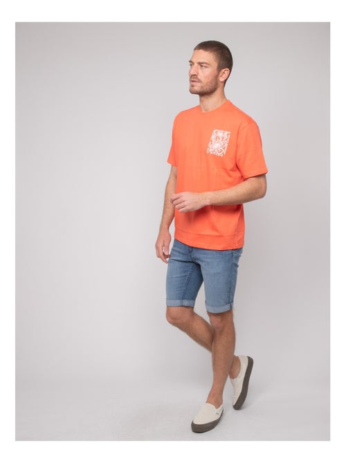 Noripac katoenen t-shirt met patroon - Kiabi