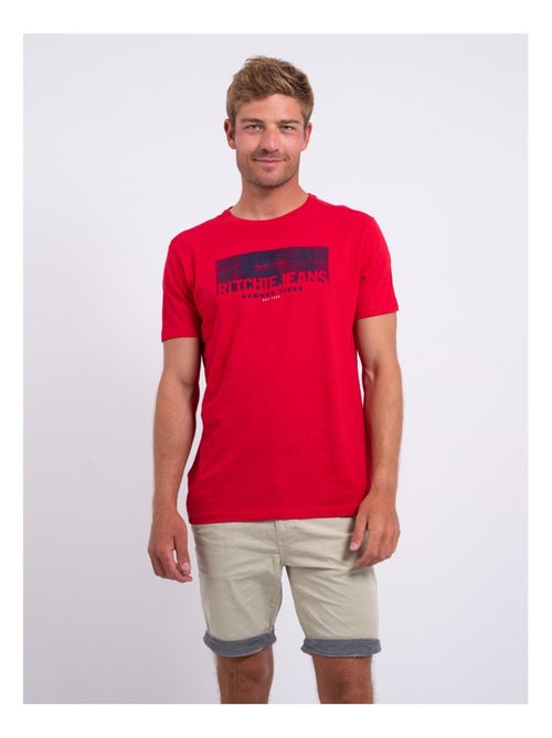 NOTELOX T-shirt met korte mouwen, ronde hals en gemaakt van puur katoen - Kiabi
