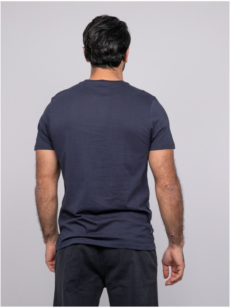 Notwist t-shirt met korte mouwen Marineblauw - Kiabi