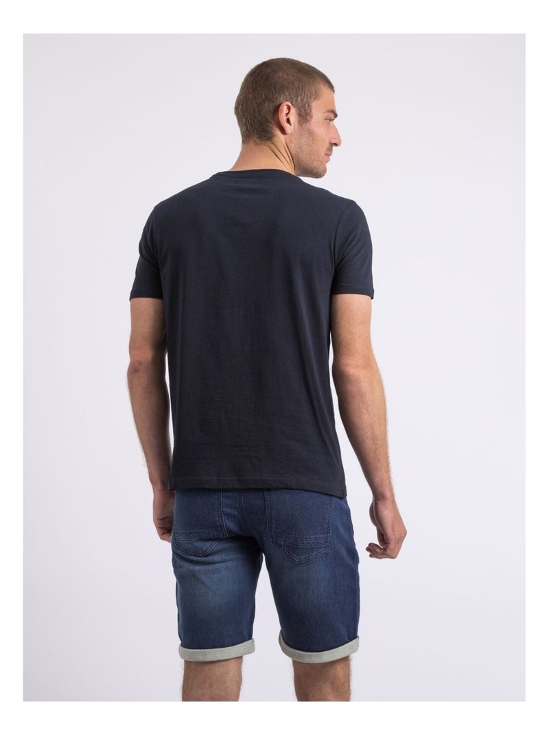 Noucas t-shirt met ronde hals Marineblauw - Kiabi