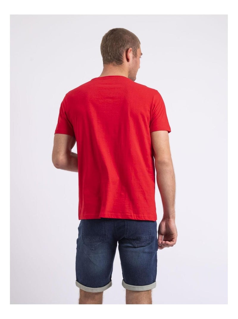 Noucas t-shirt met ronde hals Rood - Kiabi