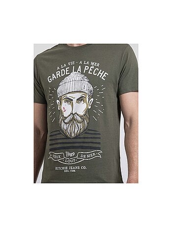 Noulandy t-shirt met ronde hals van puur katoen