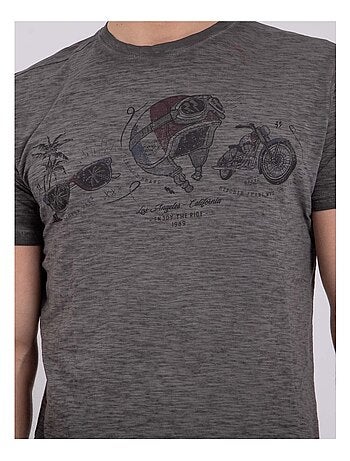 NOUMARTY T-shirt met korte mouwen, ronde hals en gemaakt van puur katoen