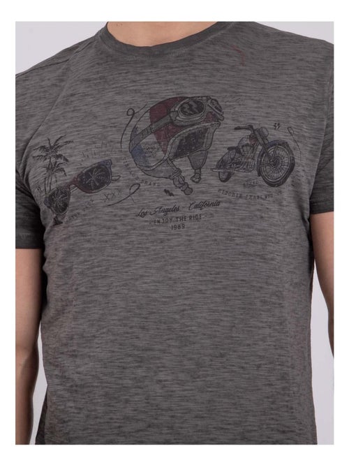 NOUMARTY T-shirt met korte mouwen, ronde hals en gemaakt van puur katoen - Kiabi