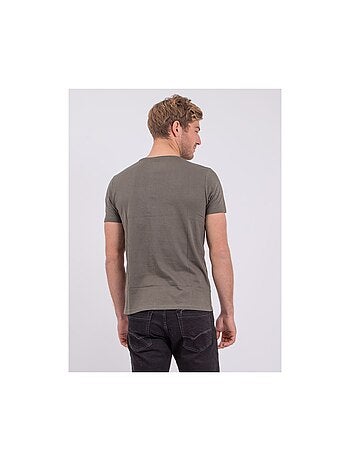 NOUMICK T-shirt met korte mouwen, ronde hals en gemaakt van puur katoen