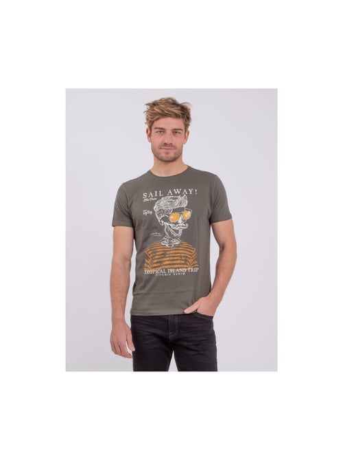 NOUMICK T-shirt met korte mouwen, ronde hals en gemaakt van puur katoen - Kiabi NOUMICK T-shirt met korte mouwen, ronde hals en gemaakt van puur katoen - Kiabi