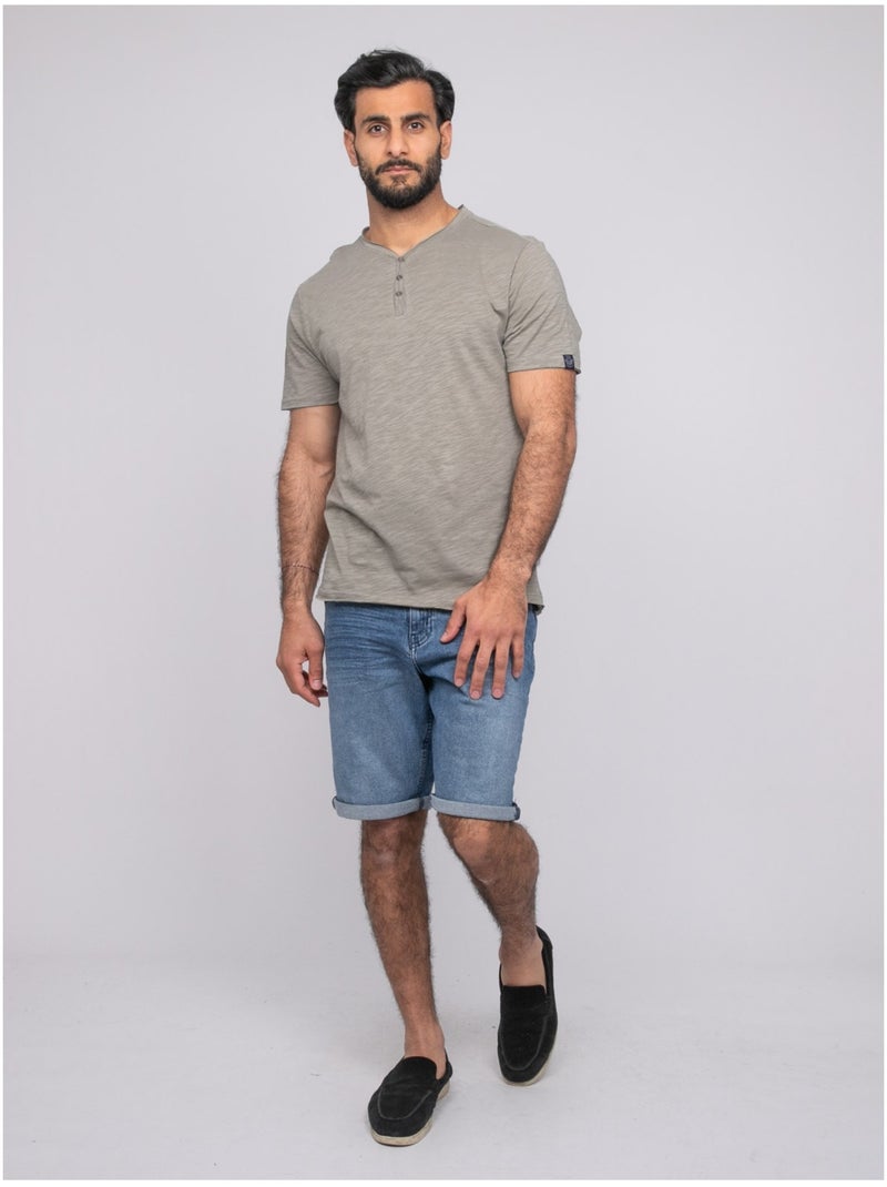 Noutipex t-shirt met korte mouwen Kaki - Kiabi