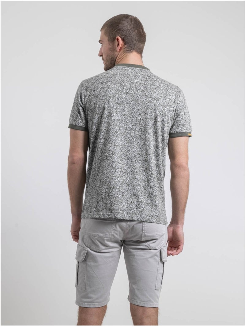 Noyuki t-shirt met ronde hals van puur katoen Kaki - Kiabi
