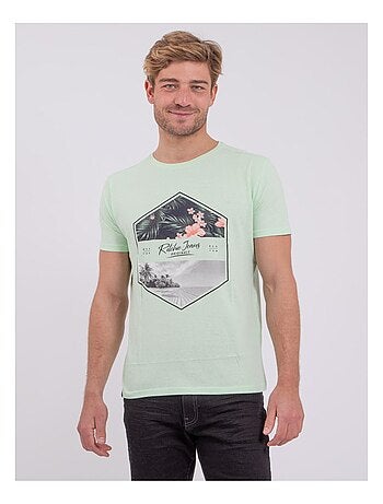 NUMADOC T-shirt met korte mouwen, ronde hals en gemaakt van puur katoen