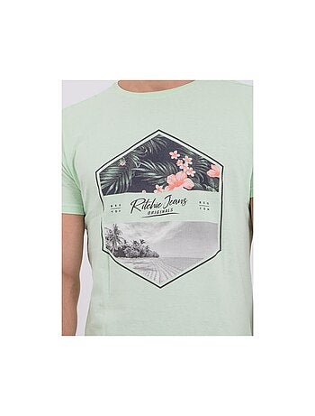 NUMADOC T-shirt met korte mouwen, ronde hals en gemaakt van puur katoen