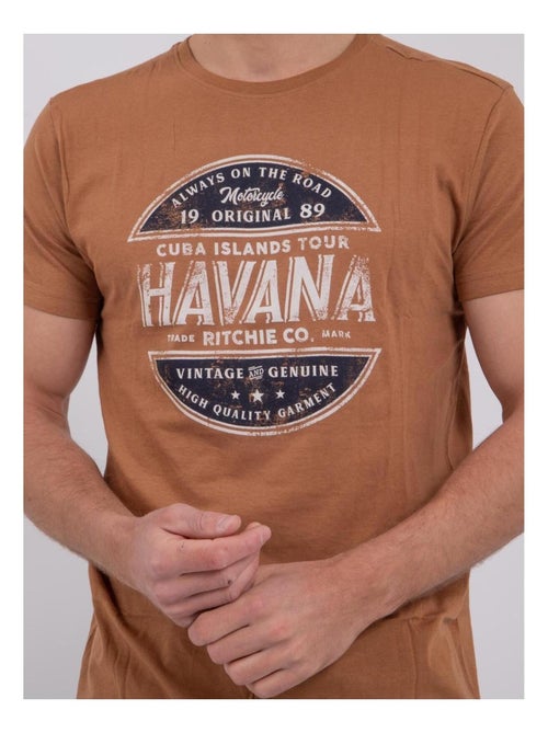 NUMATIS T-shirt met korte mouwen, ronde hals en gemaakt van puur katoen. - Kiabi NUMATIS T-shirt met korte mouwen, ronde hals en gemaakt van puur katoen. - Kiabi