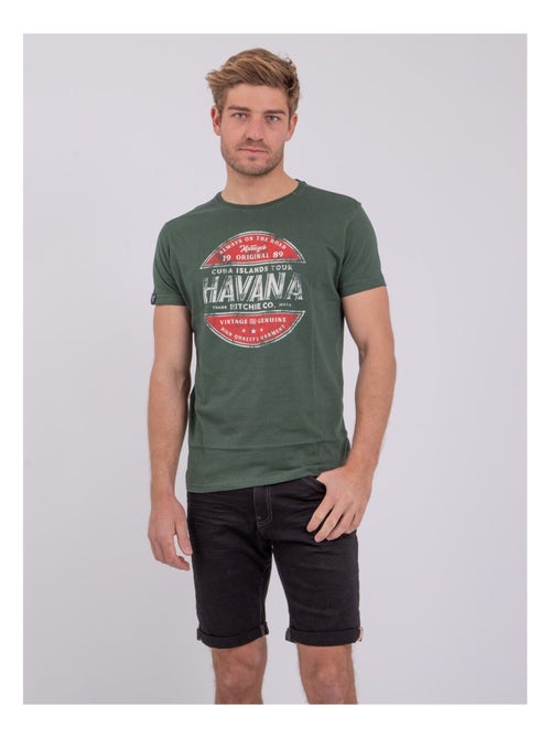 NUMATIS T-shirt met korte mouwen, ronde hals en gemaakt van puur katoen. - Kiabi NUMATIS T-shirt met korte mouwen, ronde hals en gemaakt van puur katoen. - Kiabi