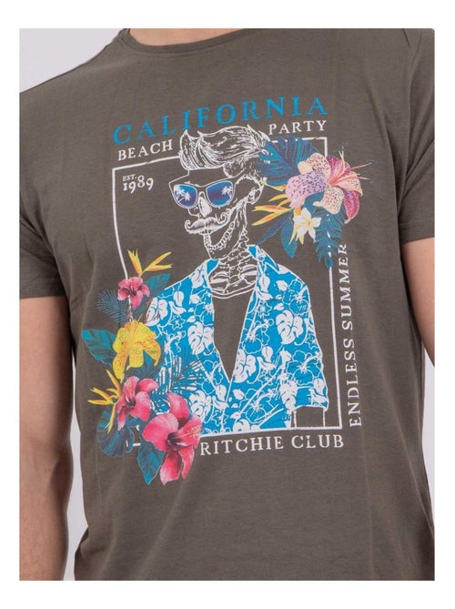 NUMILAN T-shirt met korte mouwen, ronde hals en gemaakt van puur katoen - Kiabi