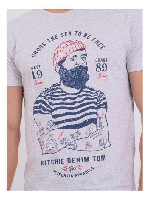 NUPLATON T-shirt met korte mouwen, ronde hals en gemaakt van puur katoen - Kiabi