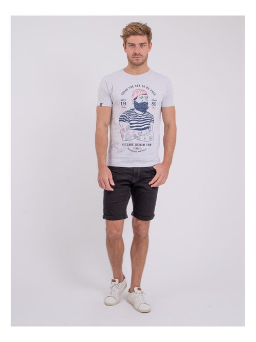 NUPLATON T-shirt met korte mouwen, ronde hals en gemaakt van puur katoen - Kiabi