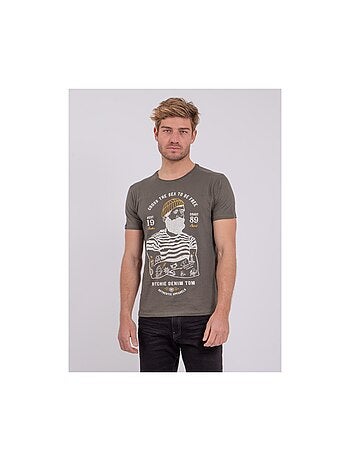 Nuplaton t-shirt met korte mouwen, ronde hals en gemaakt van puur katoen