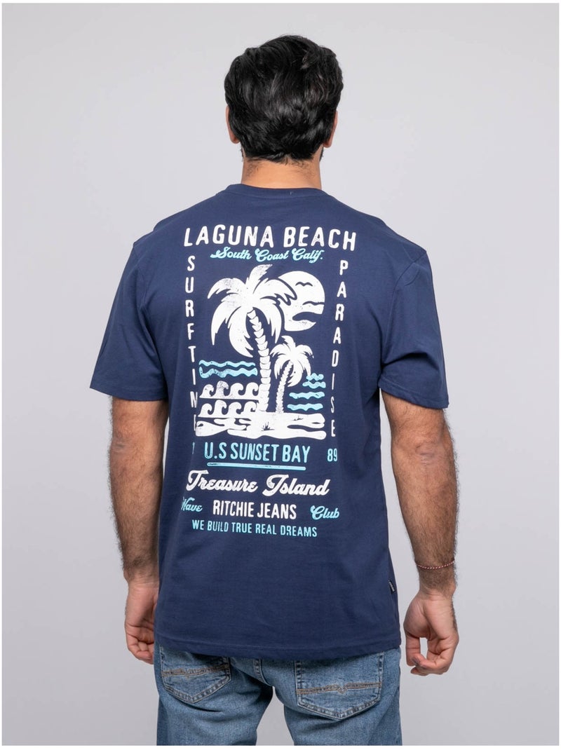 Nurbolo oversized t-shirt met korte mouwen Blauw - Kiabi