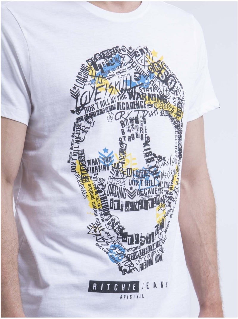 Nuskino t-shirt met ronde hals Wit - Kiabi