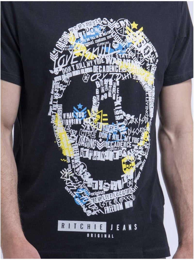 Nuskino t-shirt met ronde hals Zwart - Kiabi