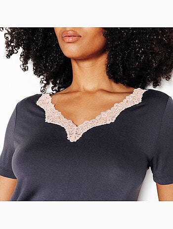 Nyara t-shirt korte mouwen zwart