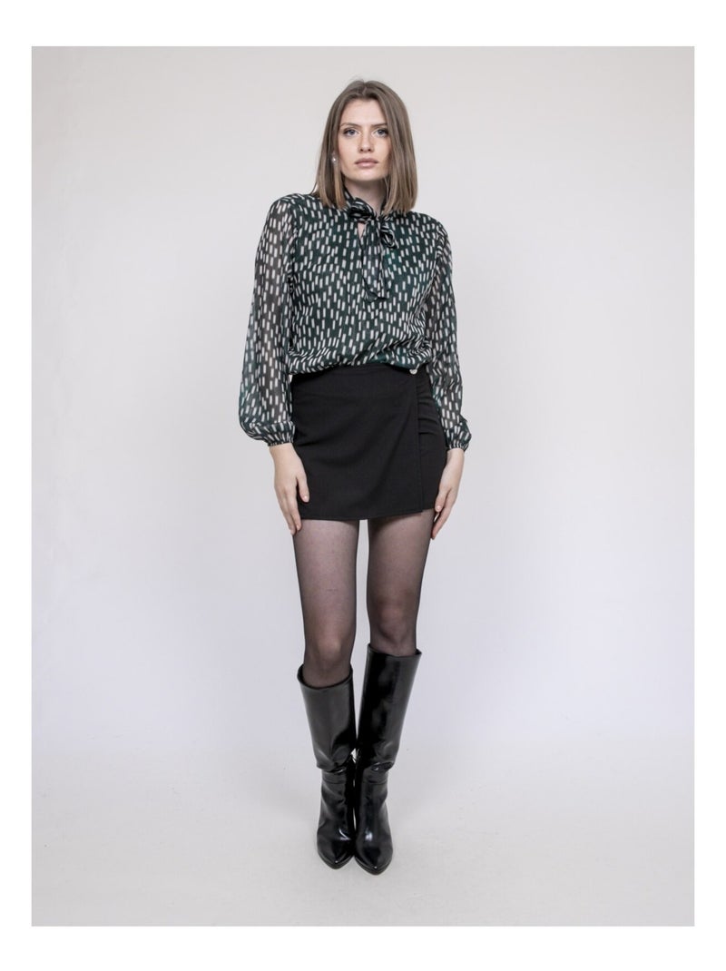 Odivine blouse met print Groen - Kiabi