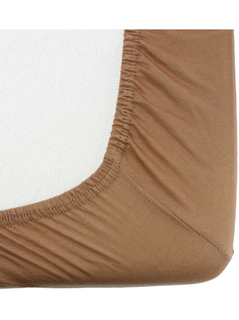 Oeko-tex hoeslaken voor baby's Camel - Kiabi