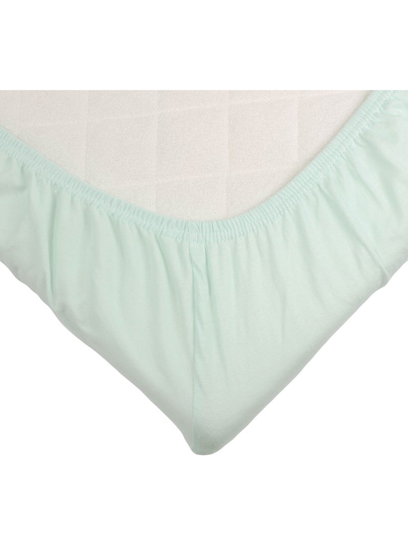 Oeko-tex hoeslaken voor baby's Groen - Kiabi