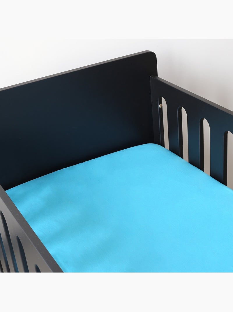 Oeko-tex hoeslaken voor baby's Turkoois - Kiabi