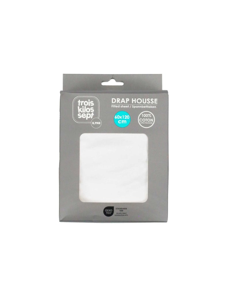 Oeko-tex hoeslaken voor baby's Wit - Kiabi
