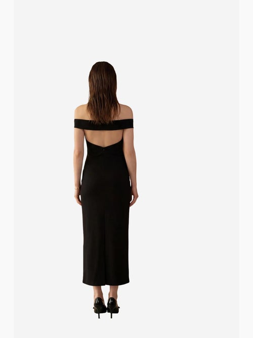 Off-shoulder bodycon maxi-jurk met split my fashion - Kiabi