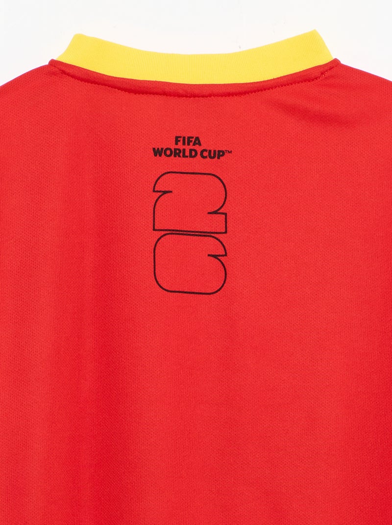 Officieel gelicentieerde T-shirts van het FIFA Wereldkampioenschap 26™ - Brazilië Rood - Kiabi